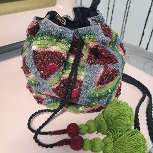 Art Nouveau Style Beaded Bag NWT